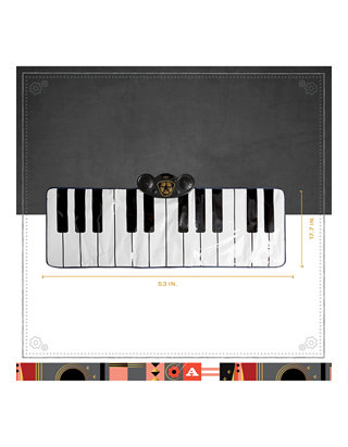 Details about   FAO Schwartz Premium Piano Dance Mat 69x31-Inch Fun Musical Step 'N' Play mat 