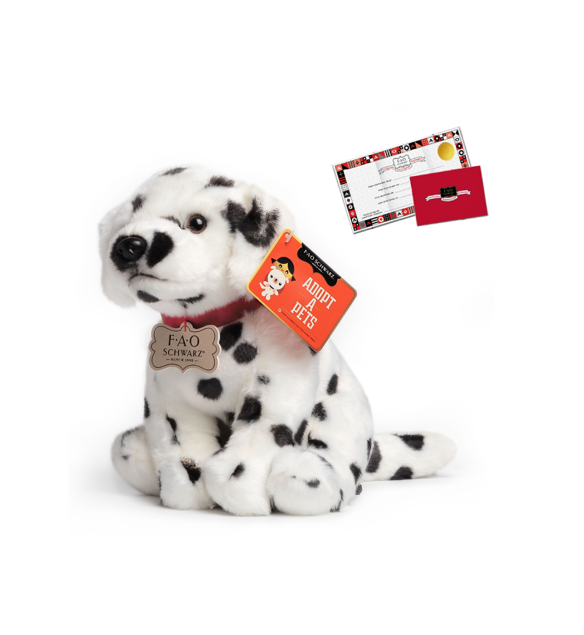 10 Inch Plush Realistic Dalmatian Puppy Stuffed Animal
