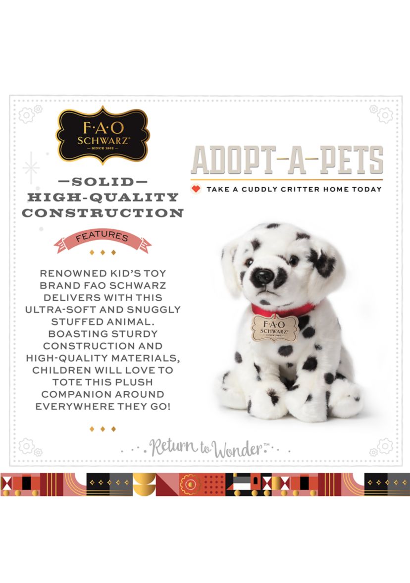 10 Inch Plush Realistic Dalmatian Puppy Stuffed Animal