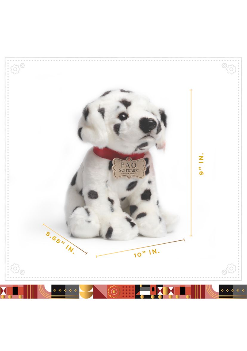 10 Inch Plush Realistic Dalmatian Puppy Stuffed Animal