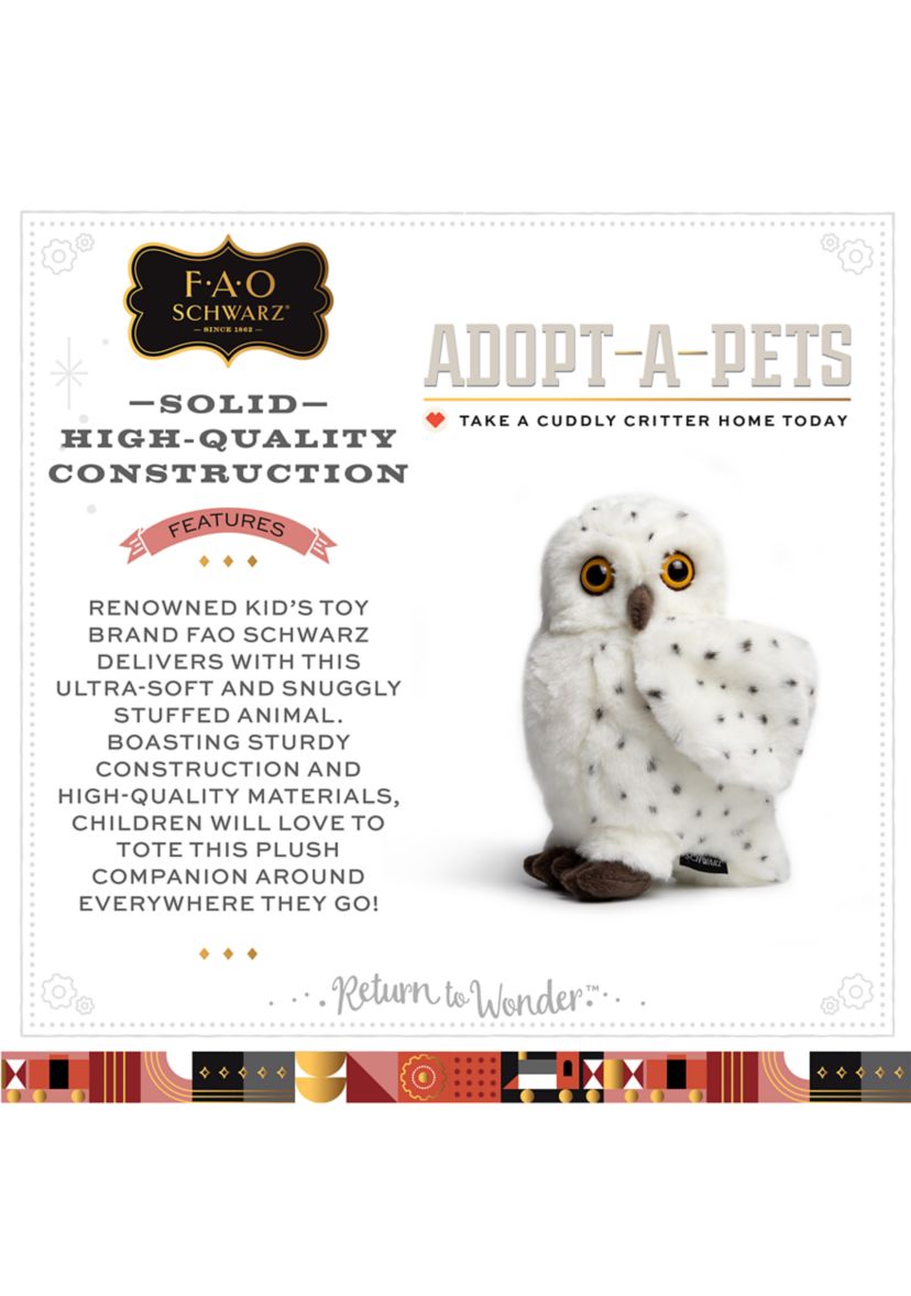 10 Inch Plush Realistic Owl Stuffed Animal