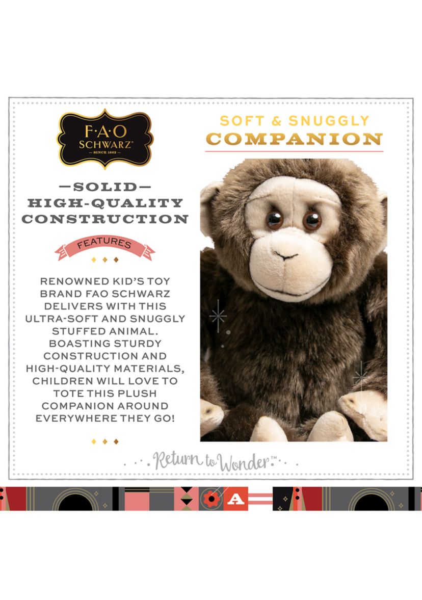 10" Plush Monkey Stuffed Snimal