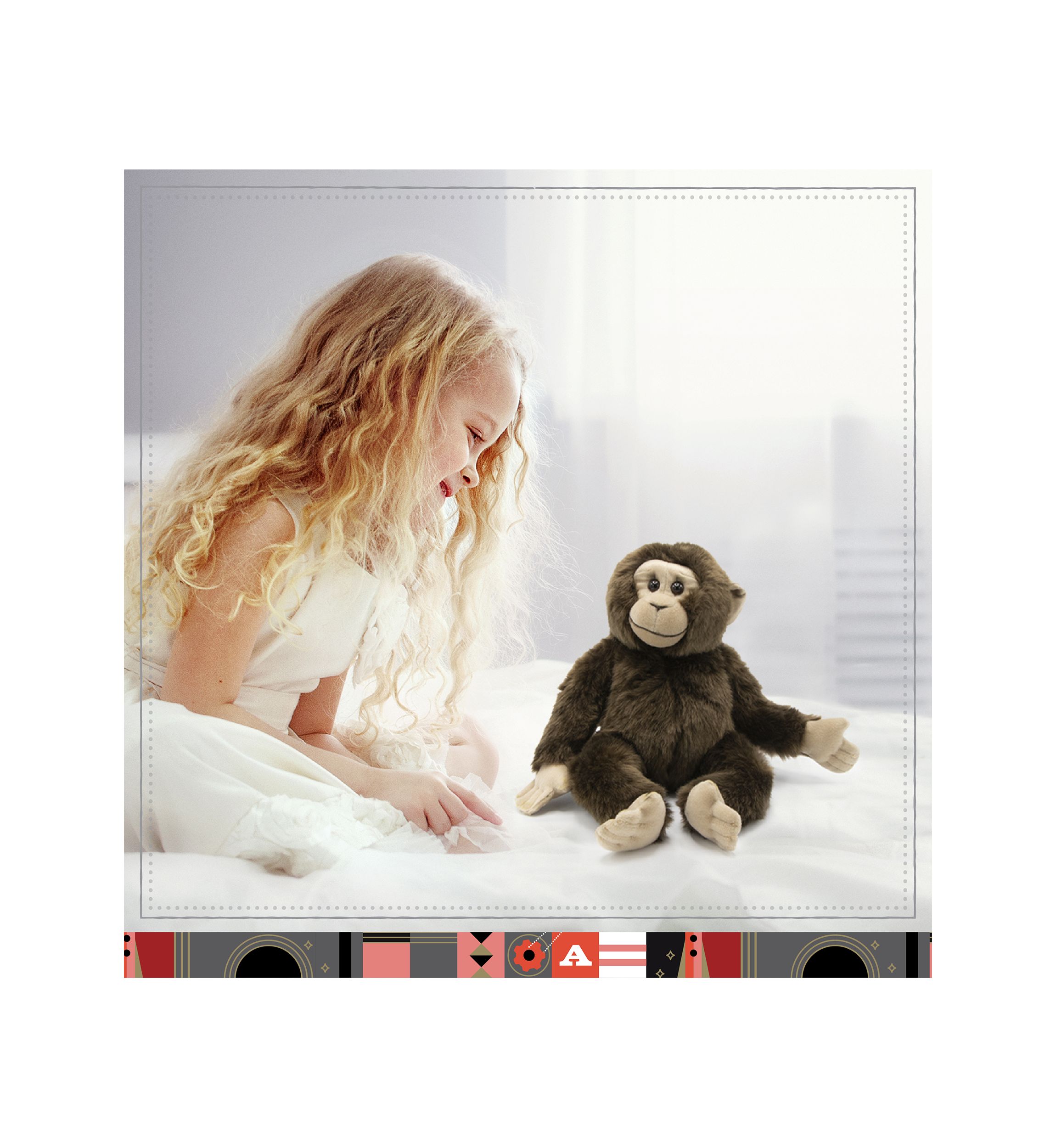 10" Plush Monkey Stuffed Snimal