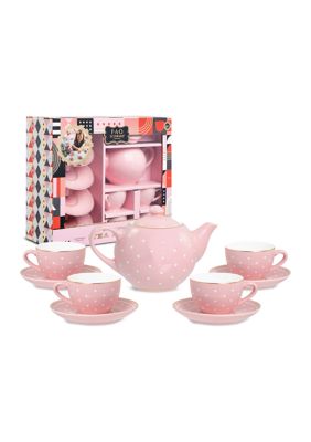 Fao Schwarz Hand-glazed Ceramic Tea Party Set - 9pc : Target