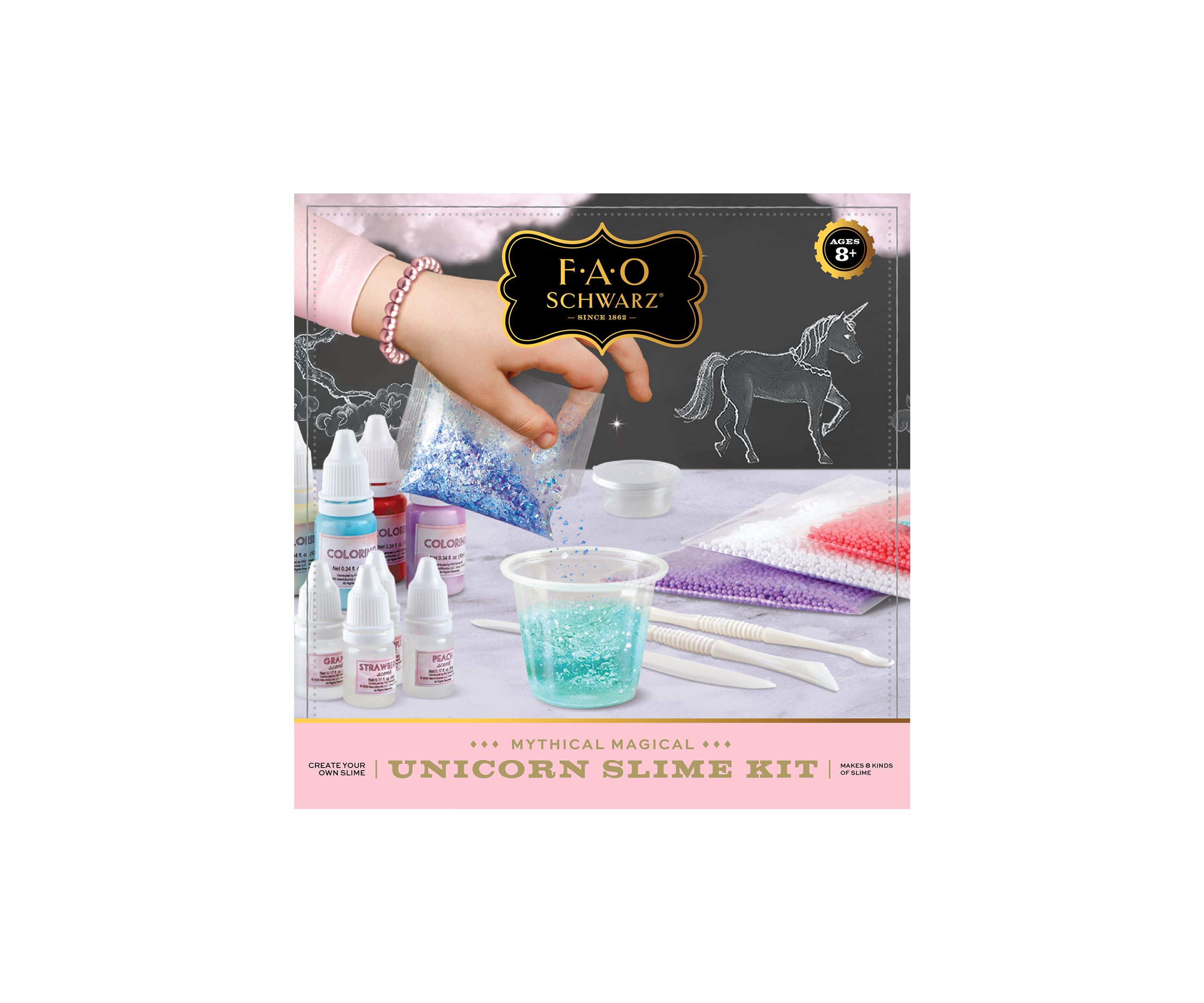 Magical Colorful Glitter Unicorn Slime Kids Craft Kit