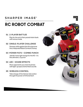 2 Battlebots Rc-remote Control Robot Sharper Image Multiplayer Combat Toy Works for sale online 