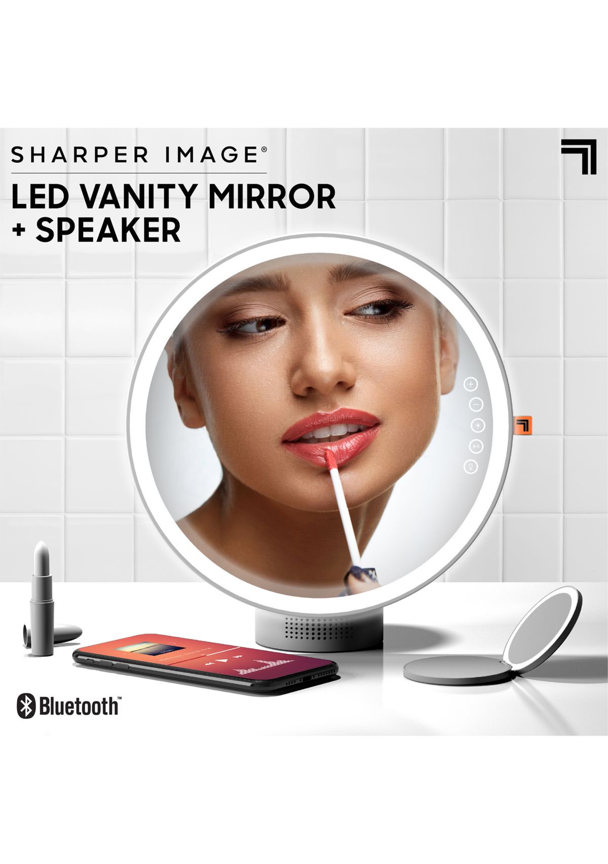 Vanity Mirror Round LED with Speaker Bluetooth