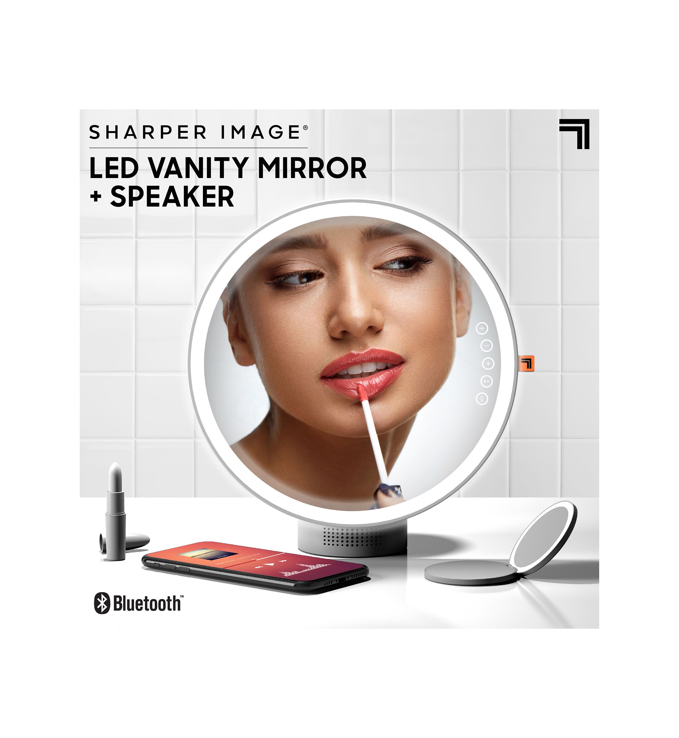 Vanity Mirror Round LED with Speaker Bluetooth