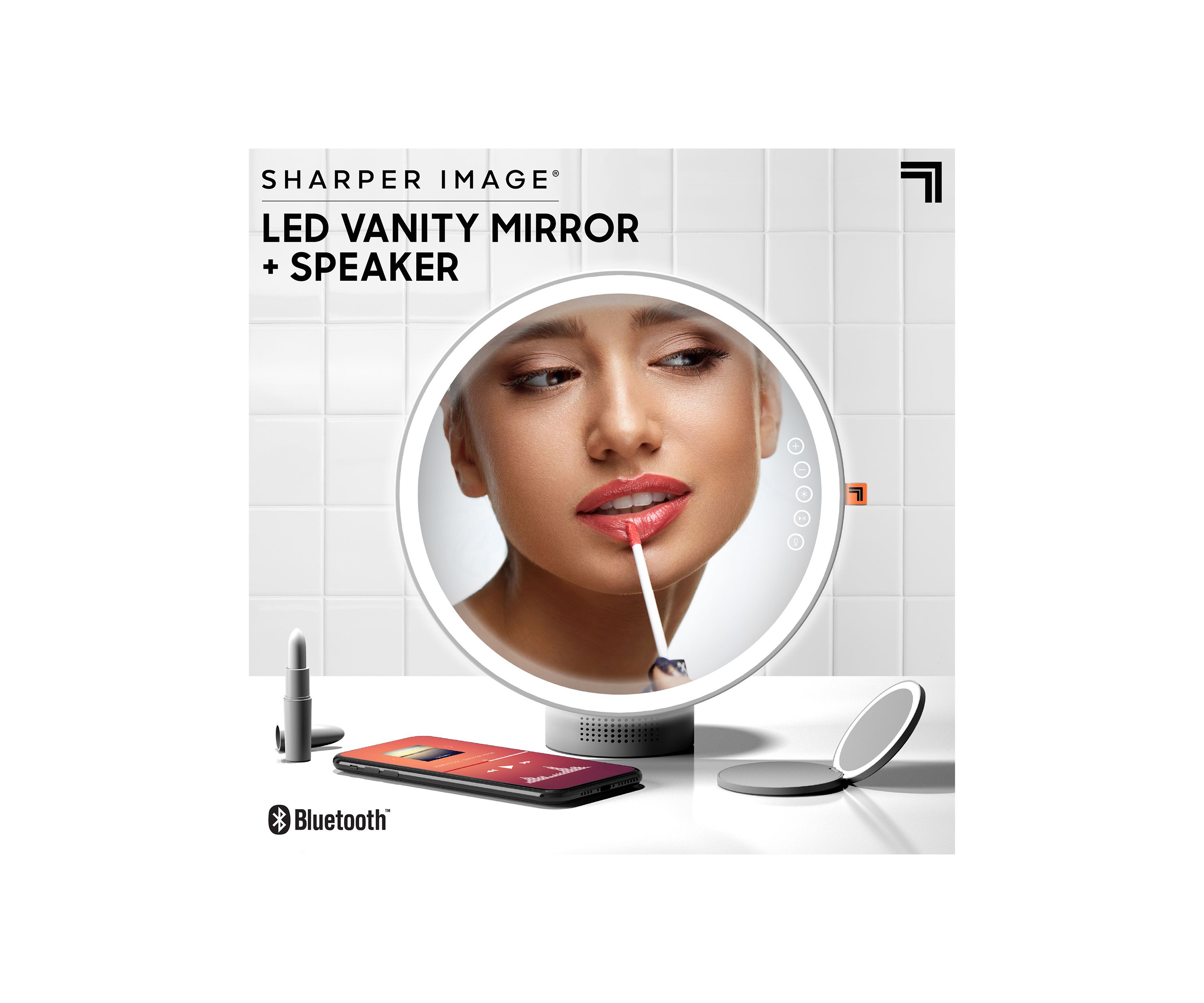 Vanity Mirror Round LED with Speaker Bluetooth