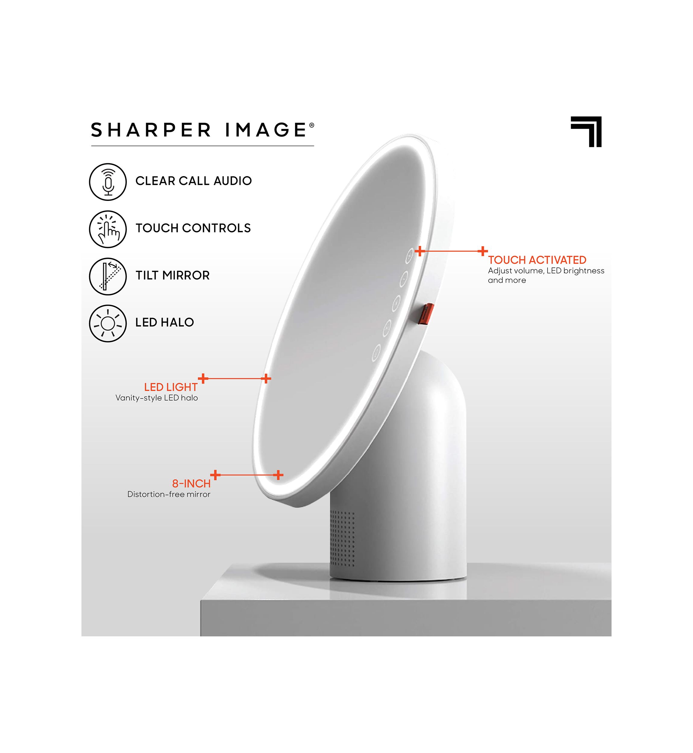 Vanity Mirror Round LED with Speaker Bluetooth