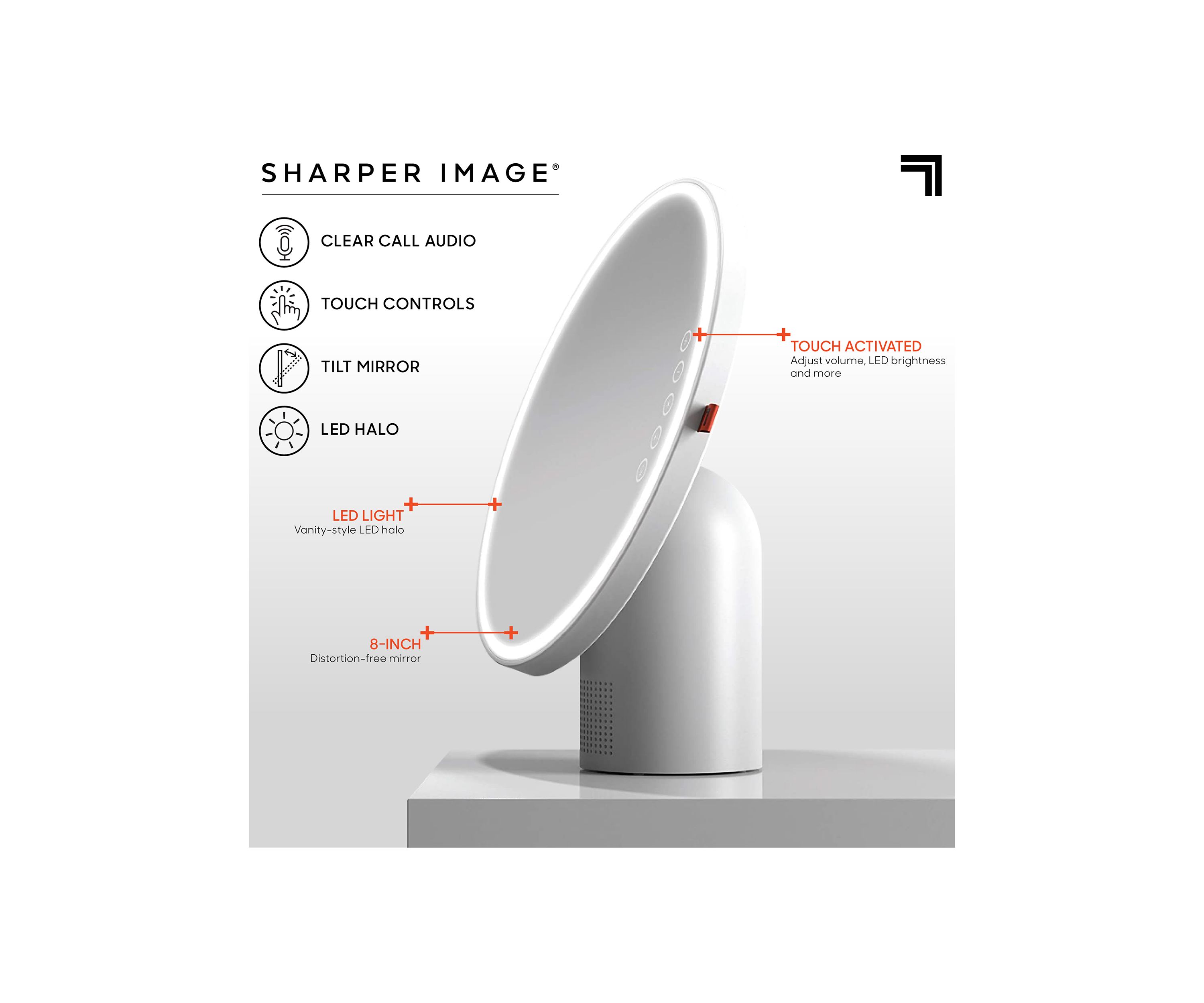 Vanity Mirror Round LED with Speaker Bluetooth