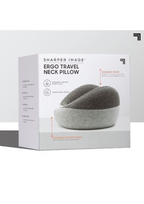Sharper Image Memory Foam Travel Pillow Ergonomic Wrap With Bag Belk