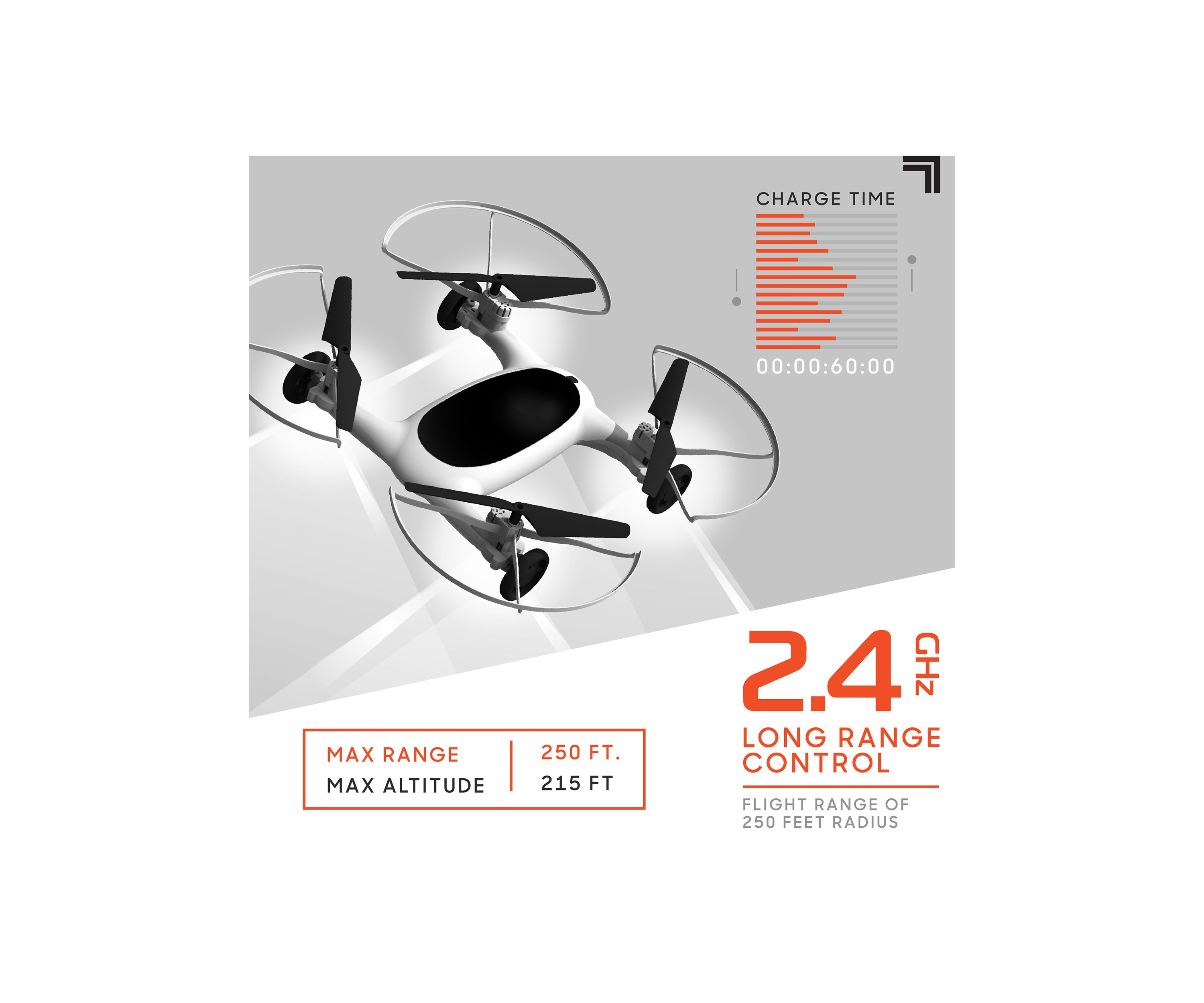 Drone 7 Inch Flying Car