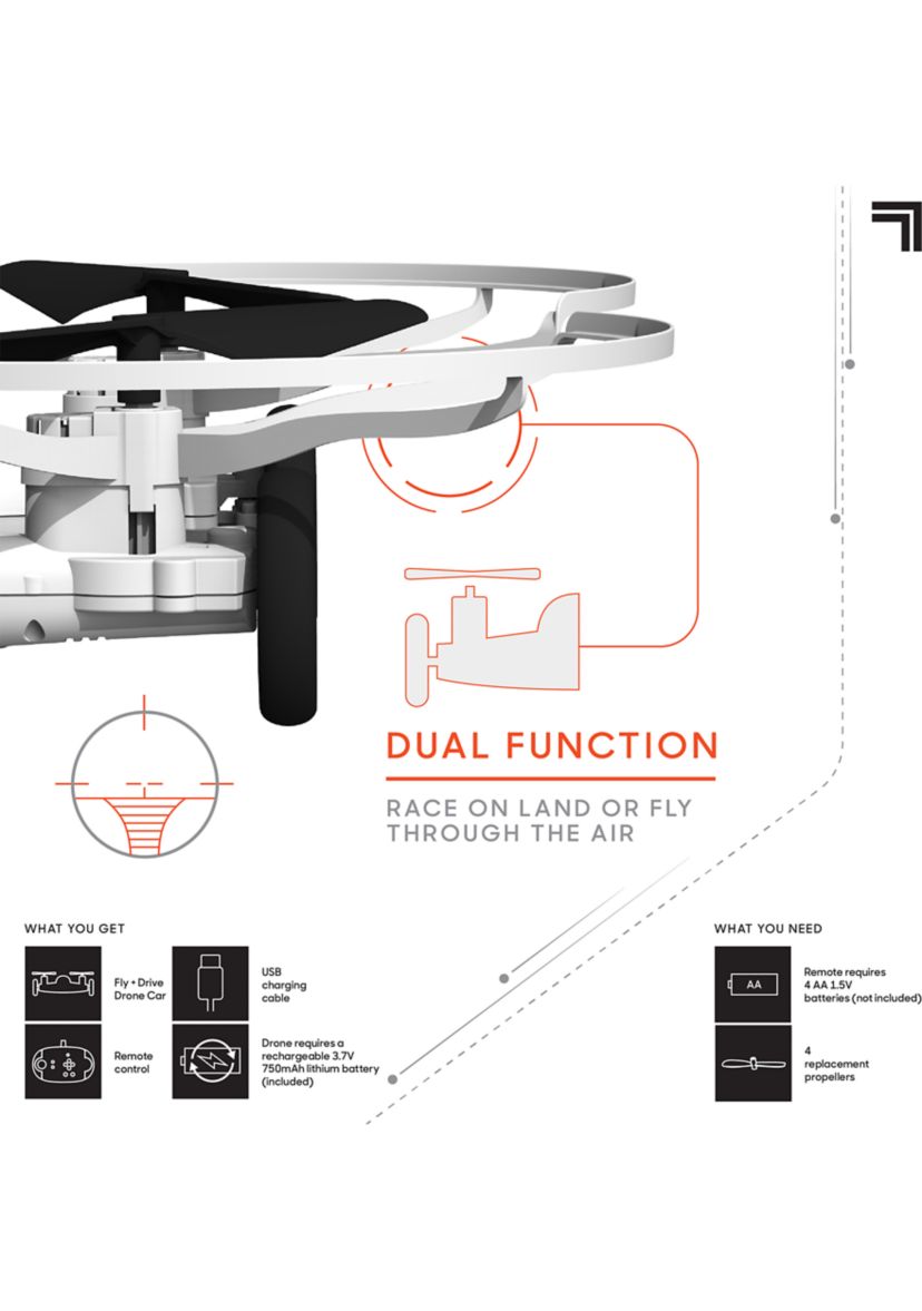 Drone 7 Inch Flying Car