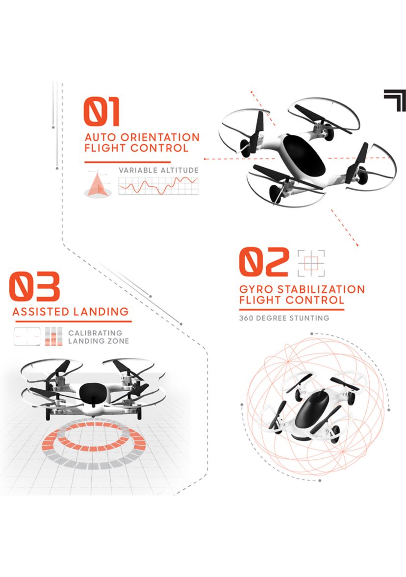 Drone 7 Inch Flying Car