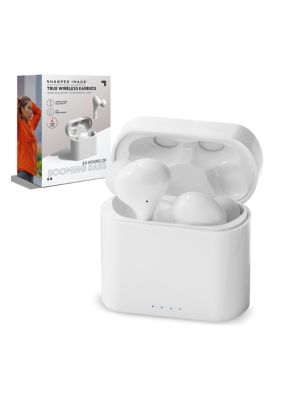 Sharper Image Wireless Earbuds Bluetooth 5.0 Headphones With Qi Wireless Charging