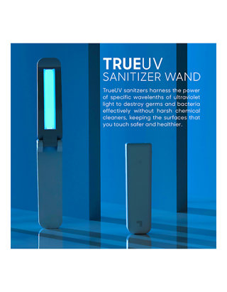 Sharper Image UV Sanitizing Portable Wand Kills 99.9% Germs & Bacteria 1013497 