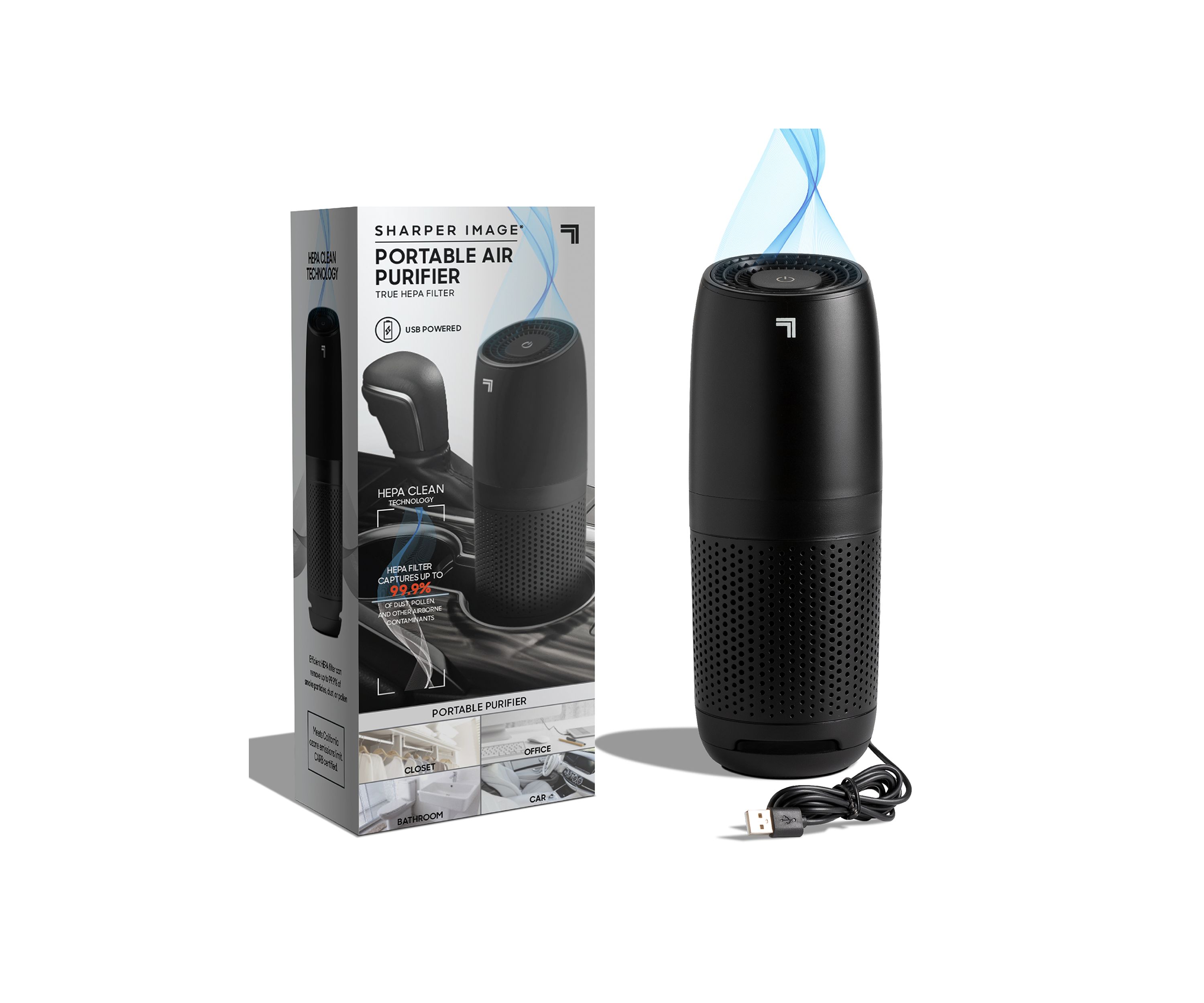 Portable Air Purifier with True HEPA Filter