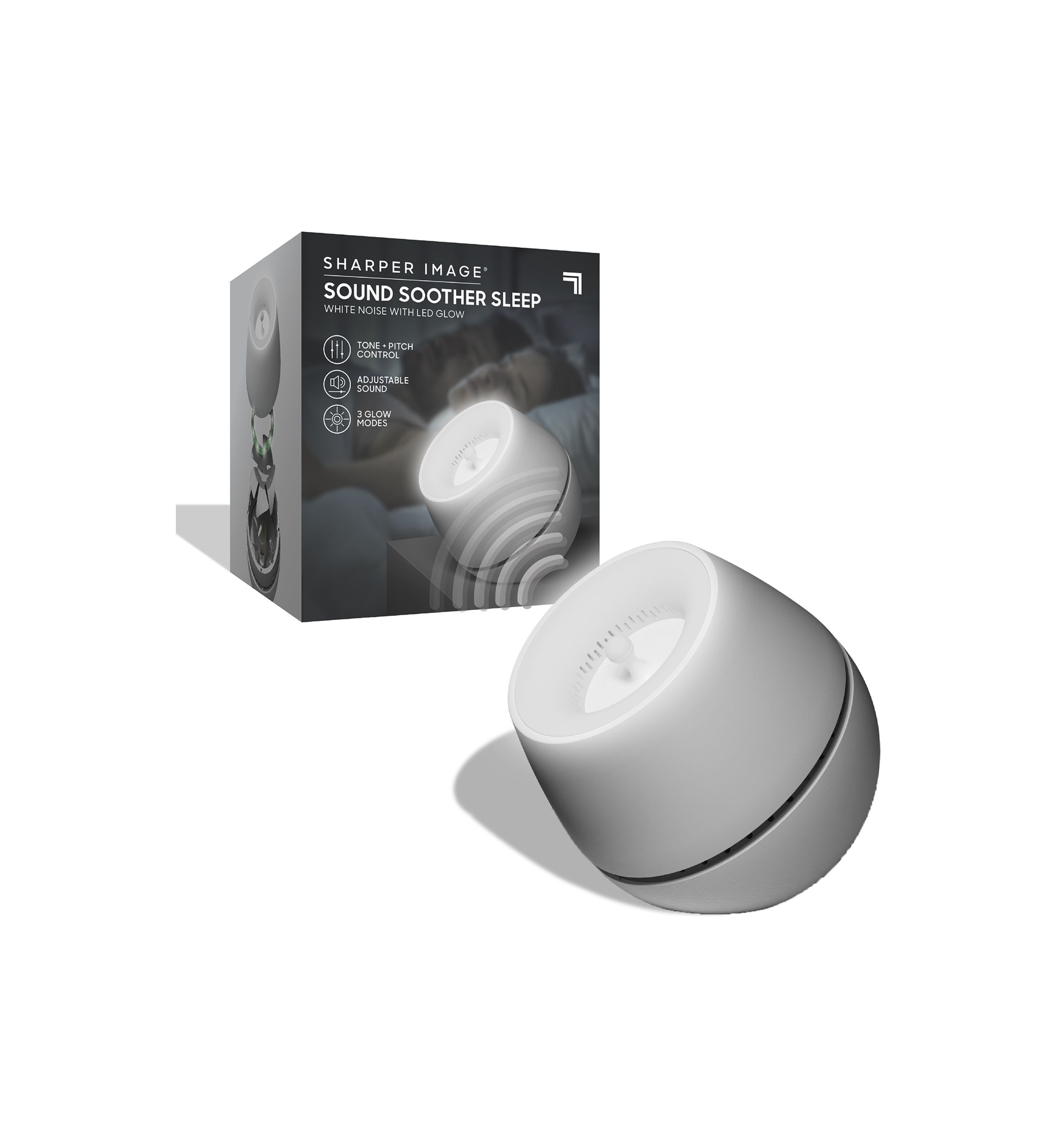 Sound Soother Wind, White Noise Machine With LED Glow