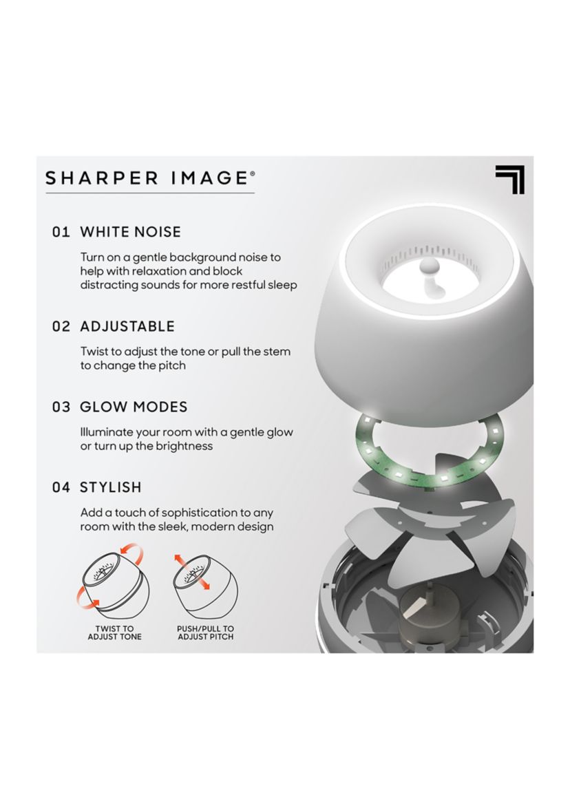 Sound Soother Wind, White Noise Machine With LED Glow