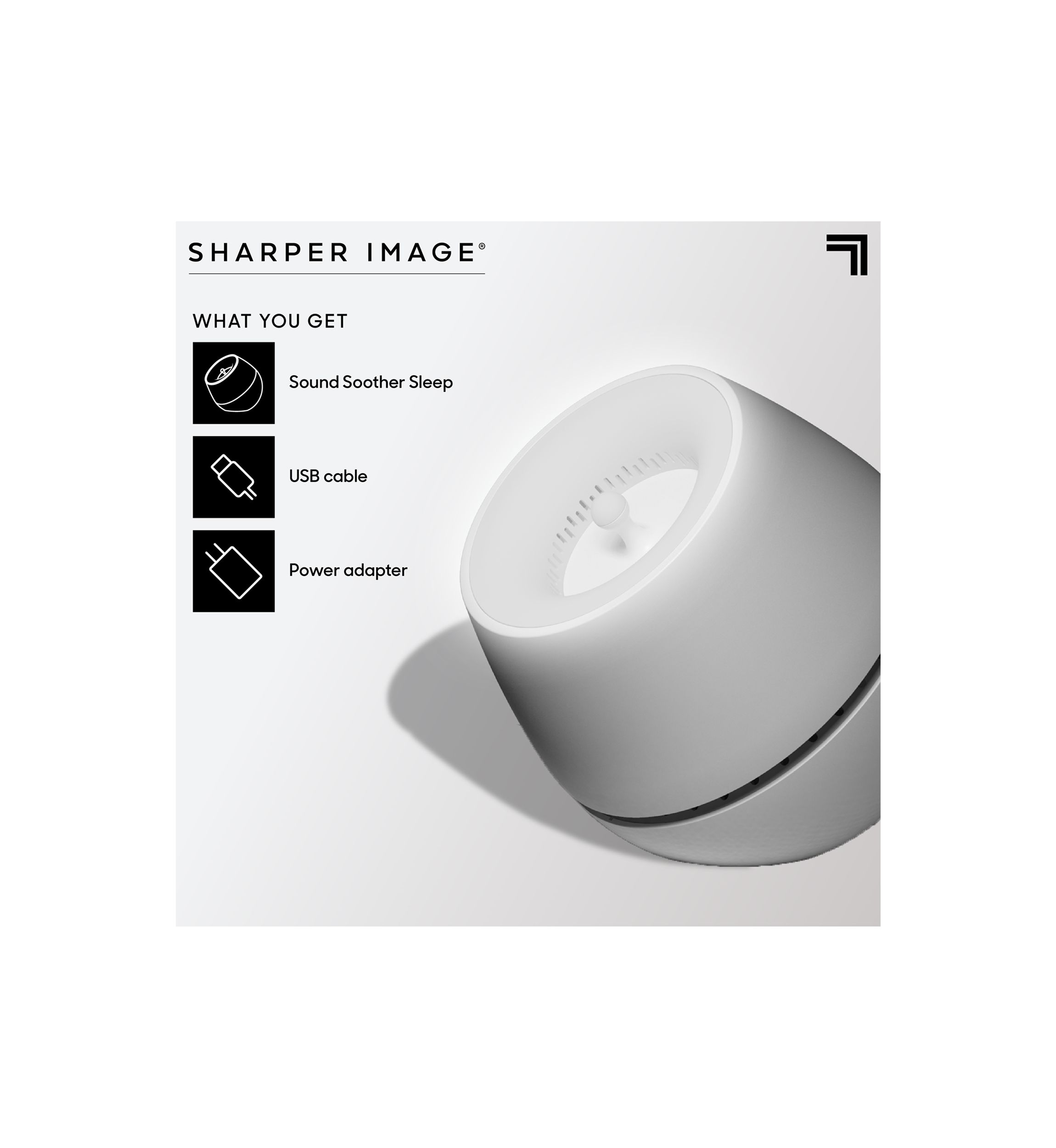 Sound Soother Wind, White Noise Machine With LED Glow