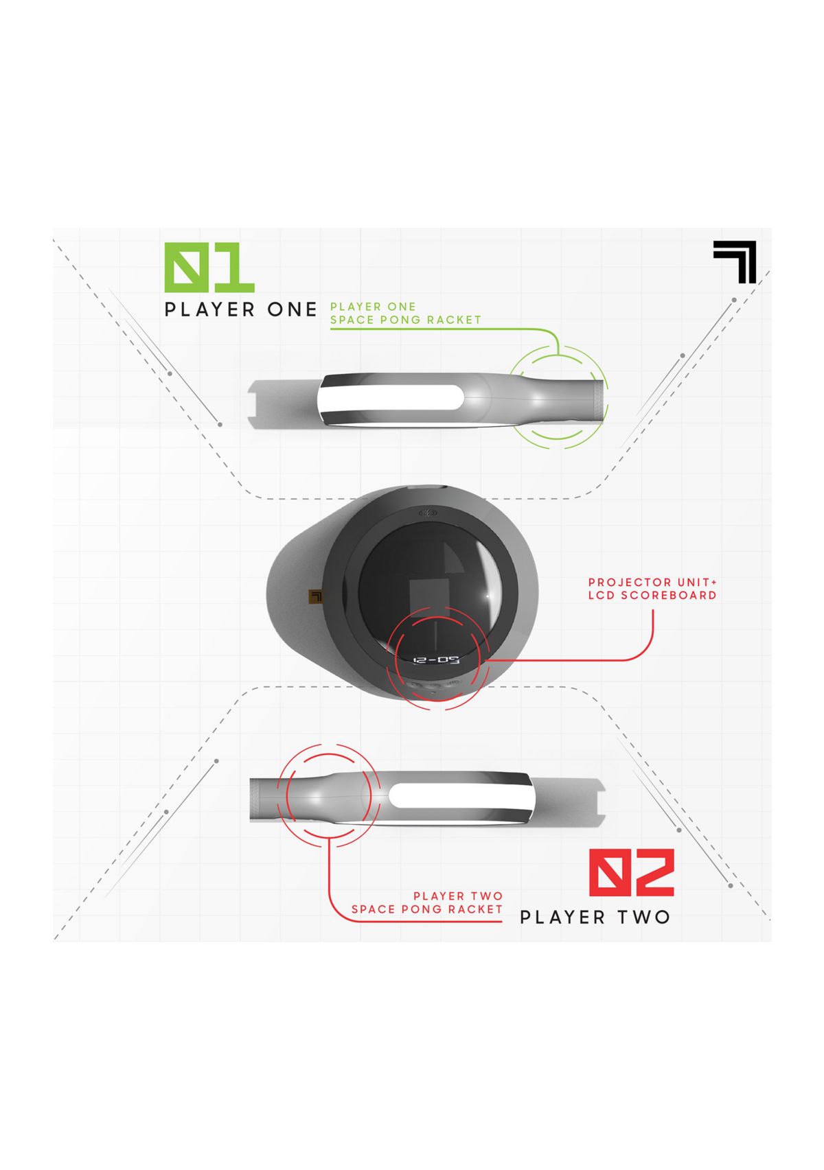 Sharper Image® Space Pong