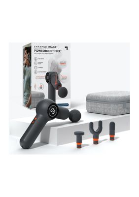 Sharper Image Powerboost Flex Pivot Percussion Massager Grey