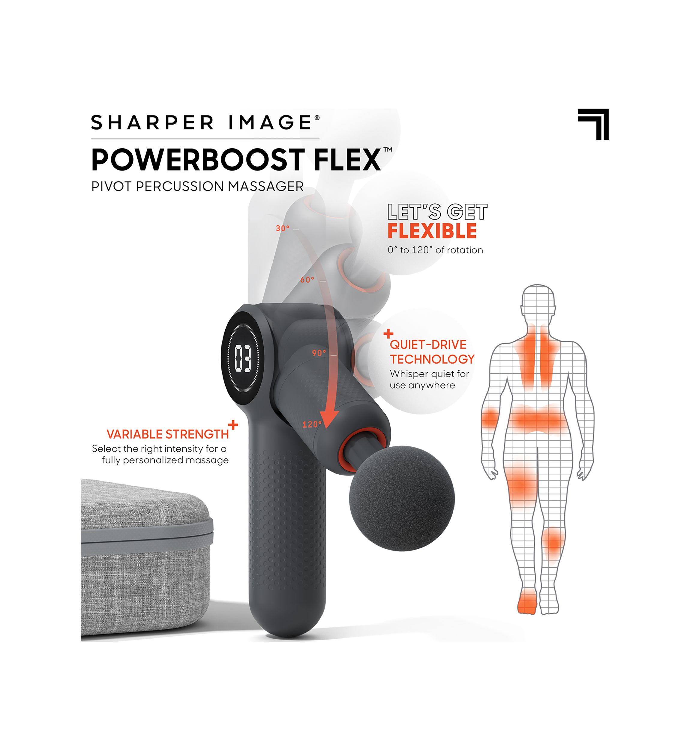 Powerboost Flex Pivot Percussion Massager