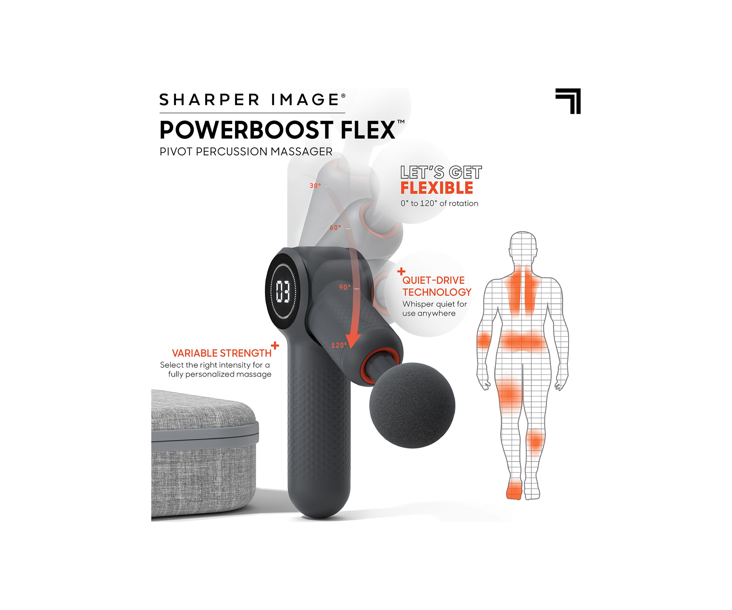 Powerboost Flex Pivot Percussion Massager