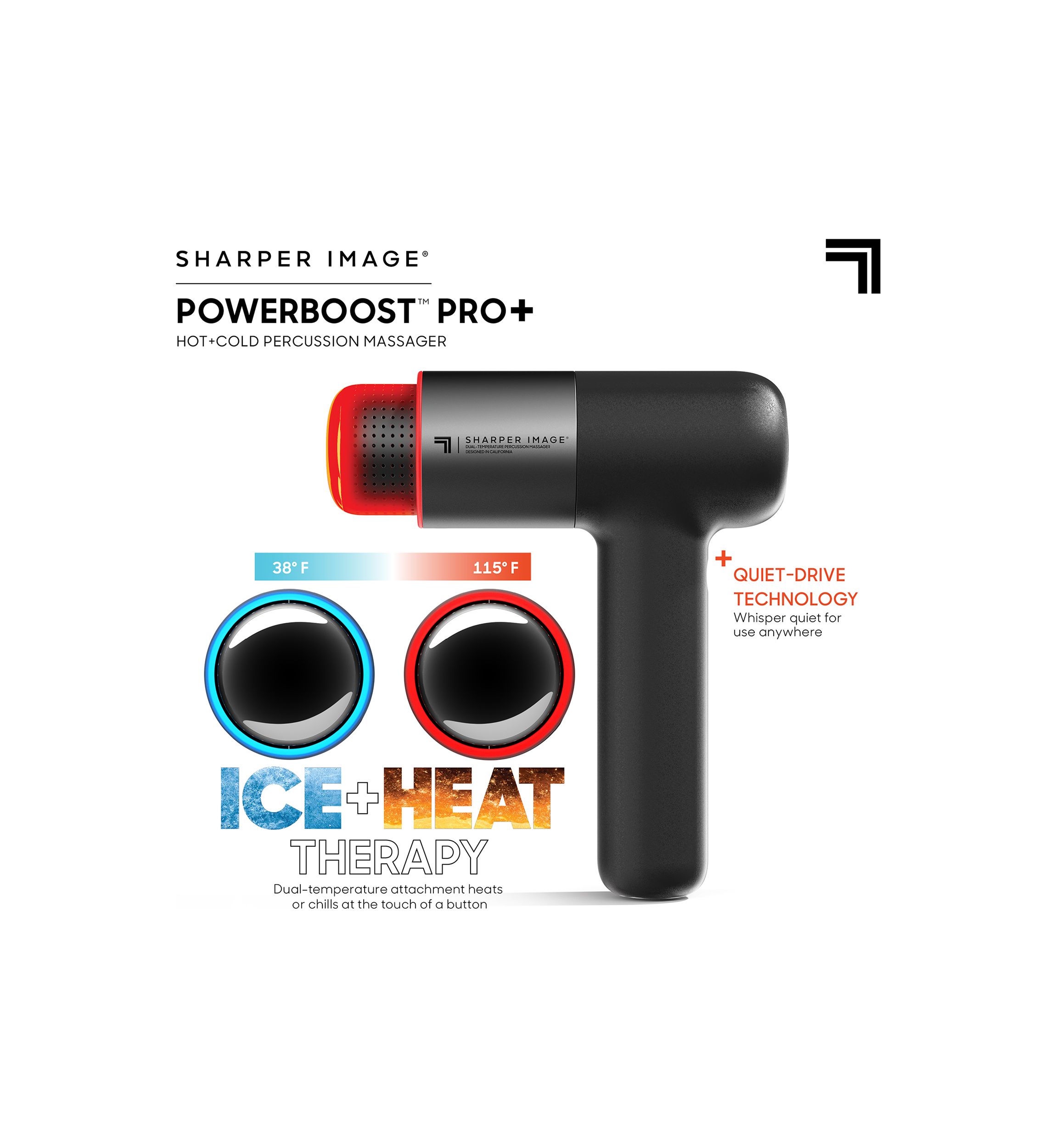 Powerboost Pro+ Hot and Cold Percussion Massager