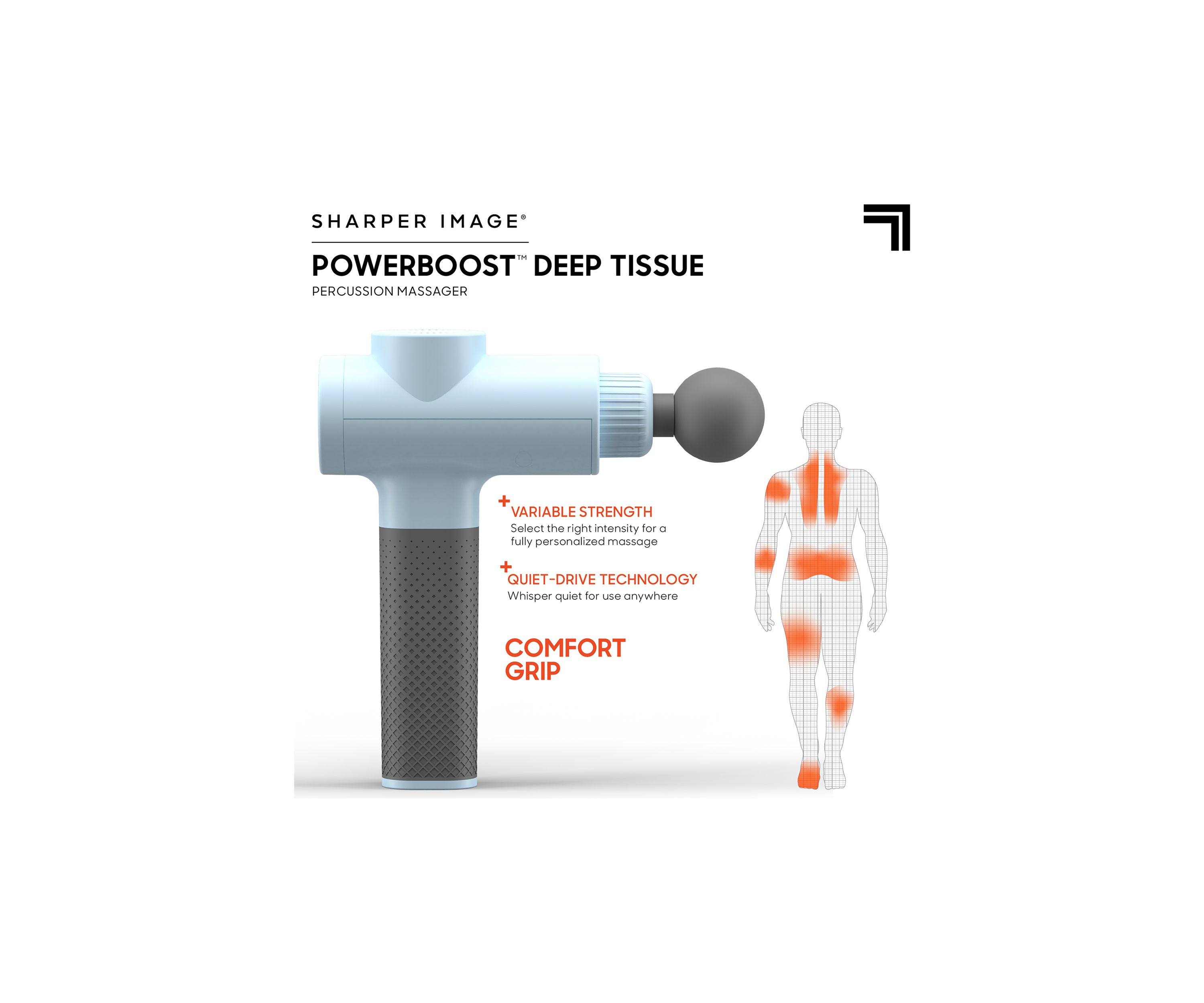 Power Boost Deep Tissue Percussion Massager