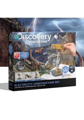 Discovery Mindblown Electricity Construction Set, 10 Robotic Build Kits & 7  Electronic Circuit Experiments