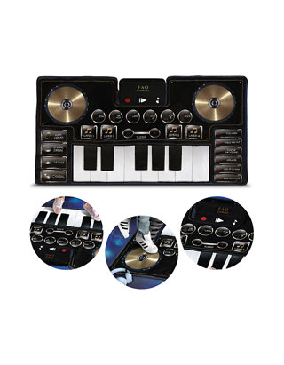Details about   FAO Schwarz Giant Electronic DJ Mixer Mat w/Piano Keyboard Turntable 