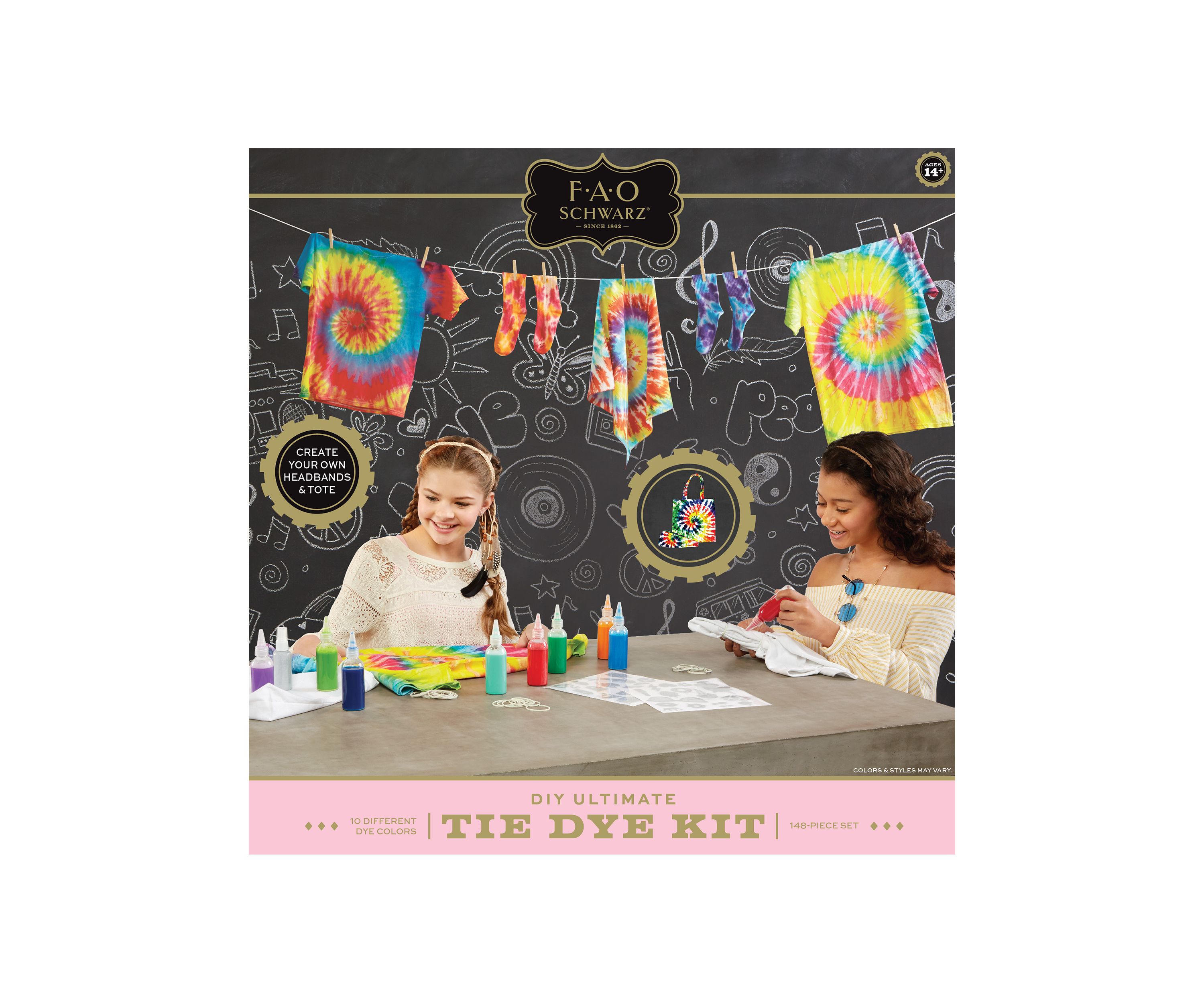 10 Colors Tie Dye Ultimate DIY Kit