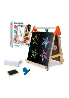 Fundamentals Kids Art Easel 3 in 1 Multipurpose Wooden Art Easel, Chalk Board 