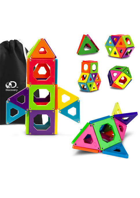 Toy Magnetic Tiles 24-Piece Set