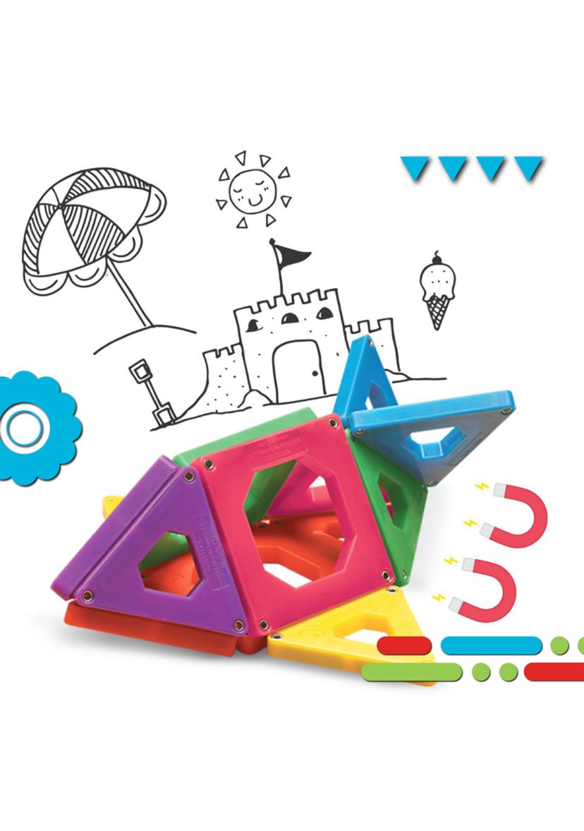 Toy Magnetic Tiles 24-Piece Set