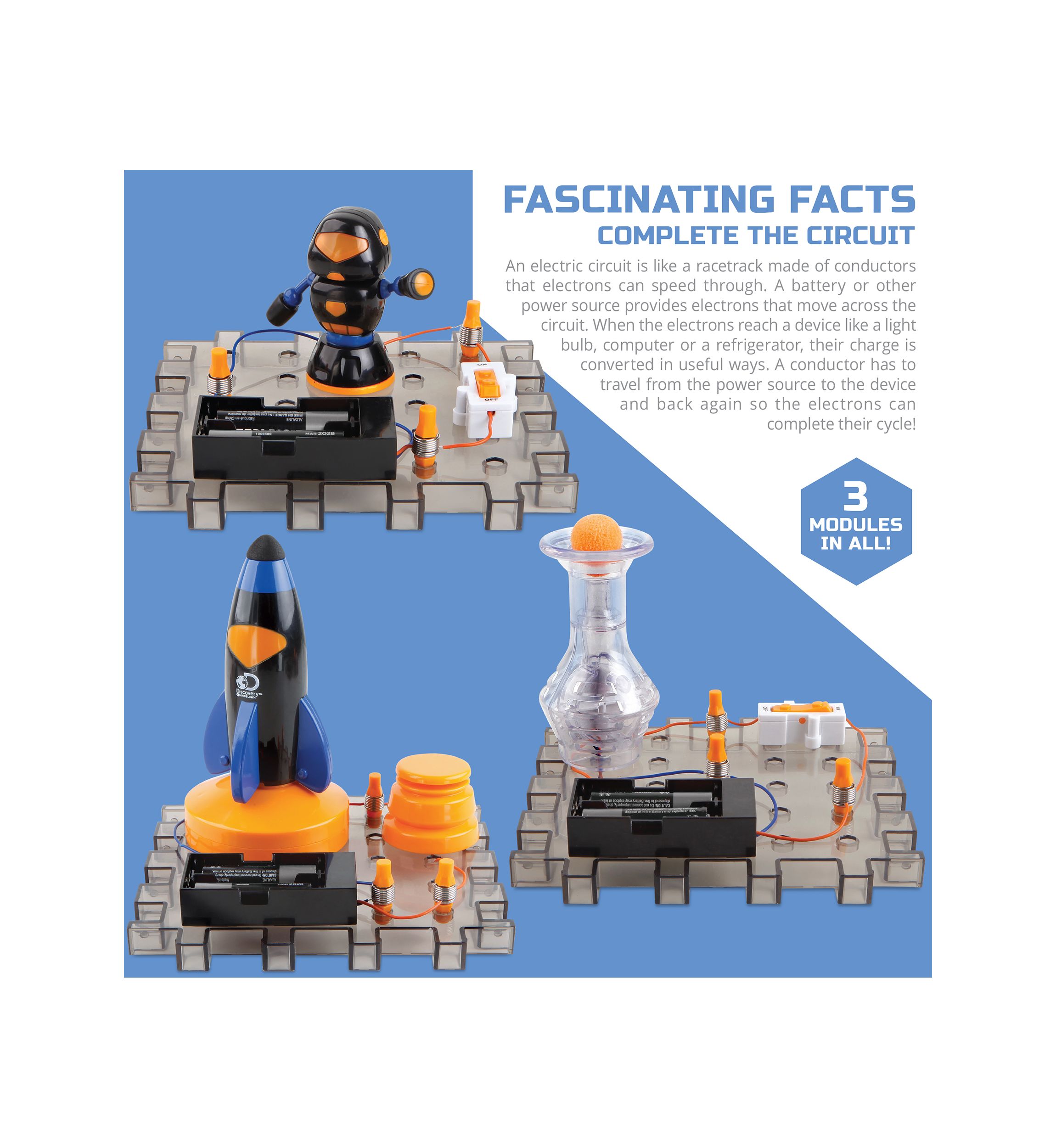 Action Circuitry Electronic Experiment Complete STEM Set 