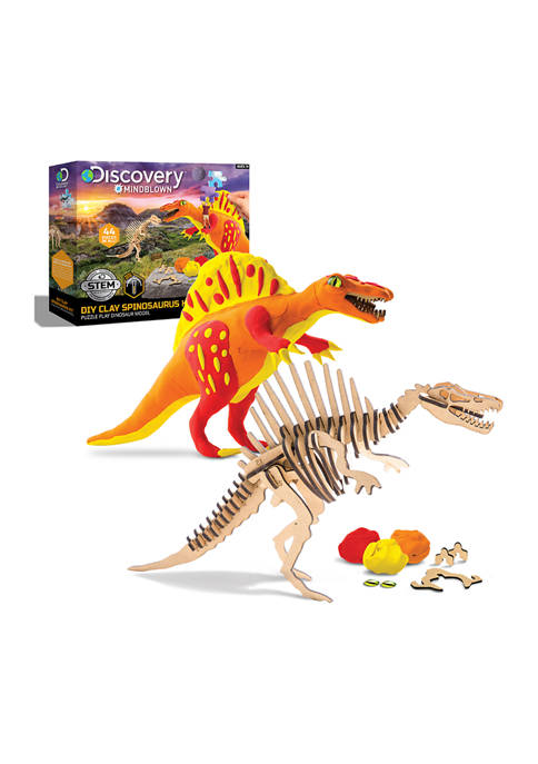 Discovery Mindblown Dinosaur DIY Clay Spinosaurus Puzzle Kit
