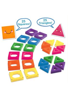 50-Piece Magnetic Building Tiles Construction Set with Storage Bag