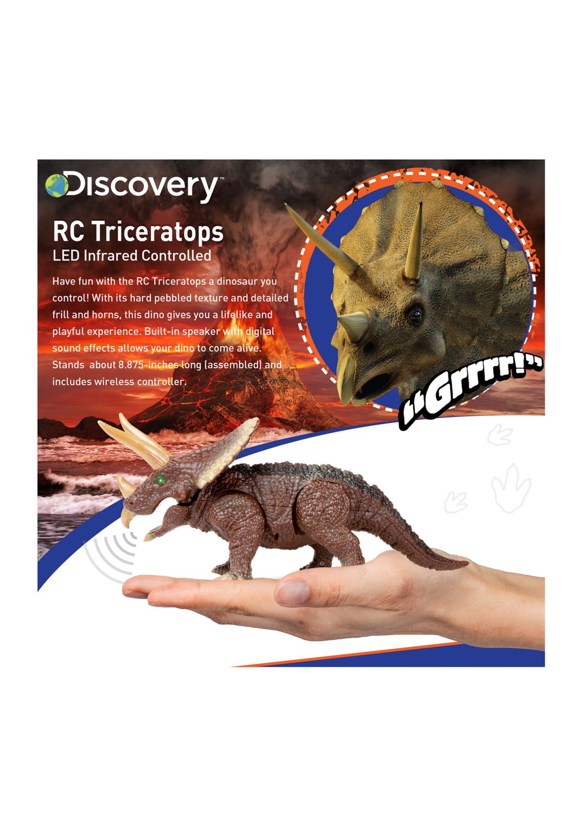 Toy RC Triceratops