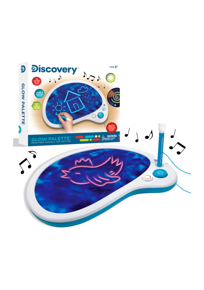 LED Glow Drawing Palette - Mess-Free Musical Art Pad