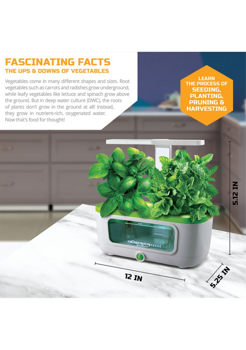 LED Glow Grow Indoor Water Herb Garden Kit