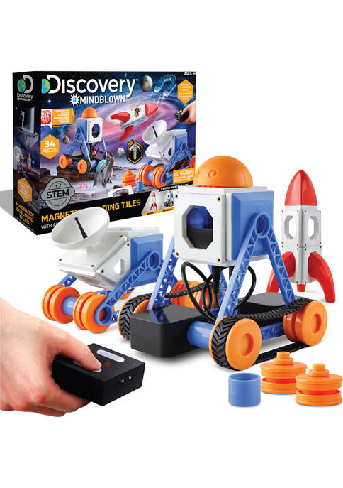 Discovery Mindblown Magnetic Building Tiles with Remote Control