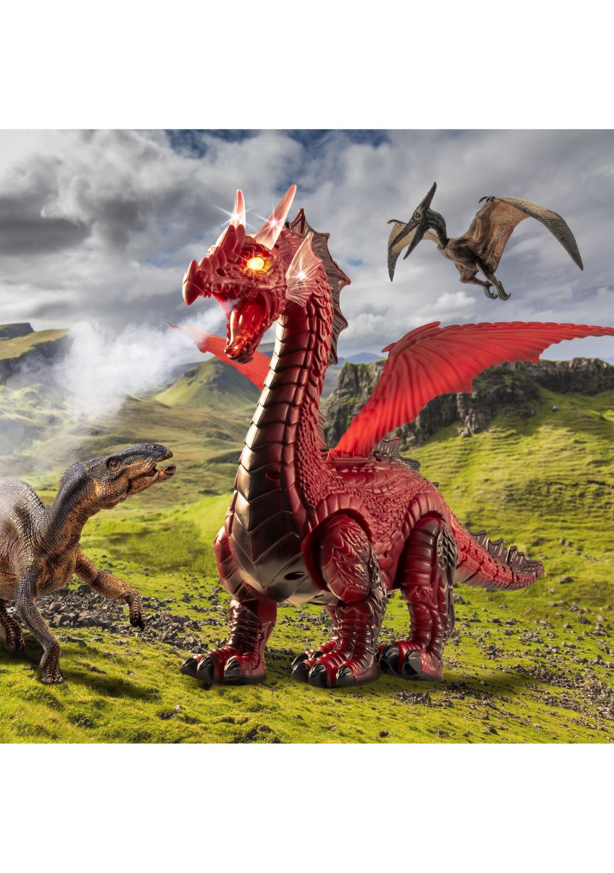 Remote Control Dragon Smoke Breathing Pet Toy