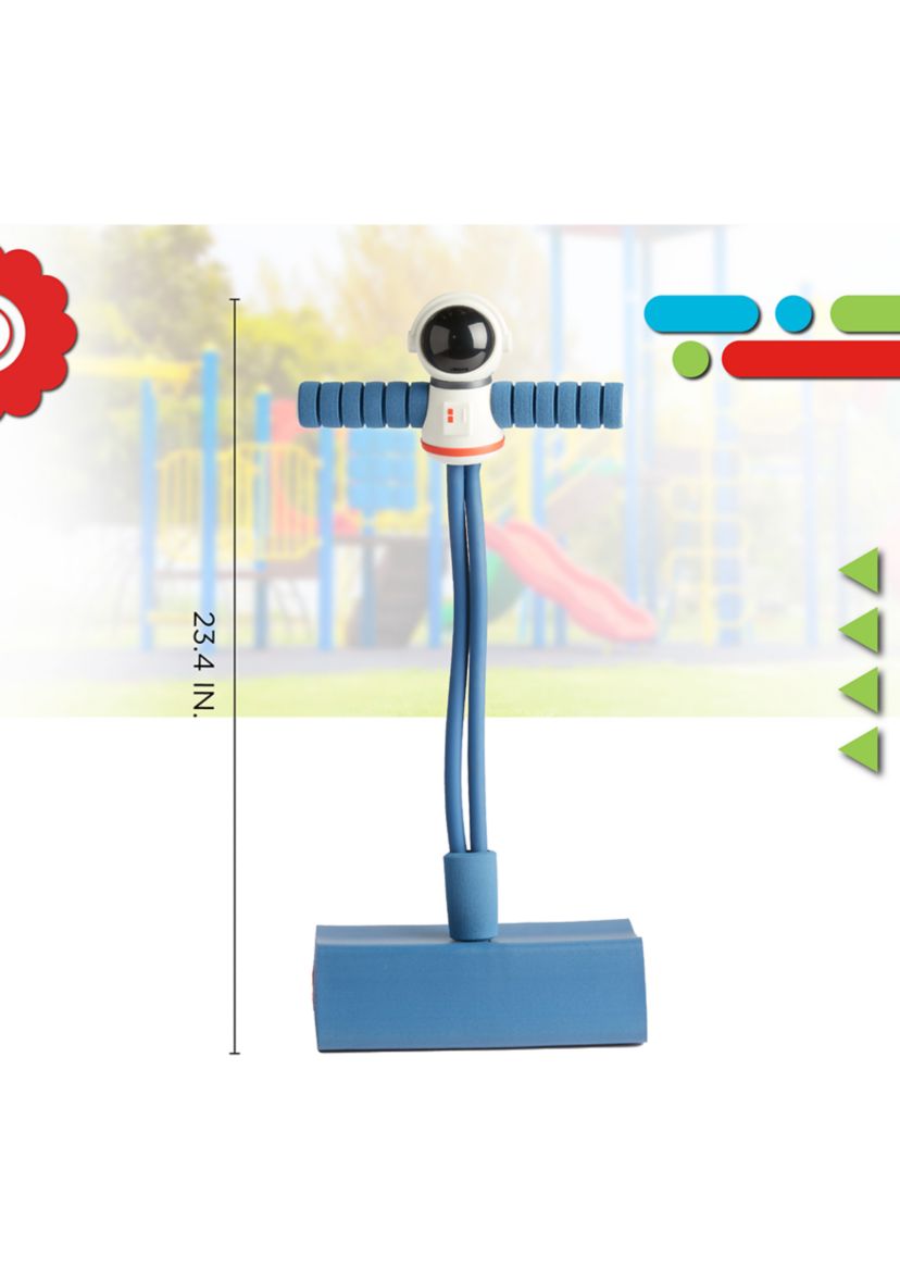 Blastoff Bounce, Indoor/Outdoor Foam Bouncer with Built In Jump Tracker, Motion-Activated Flashing Lights - Age 2+