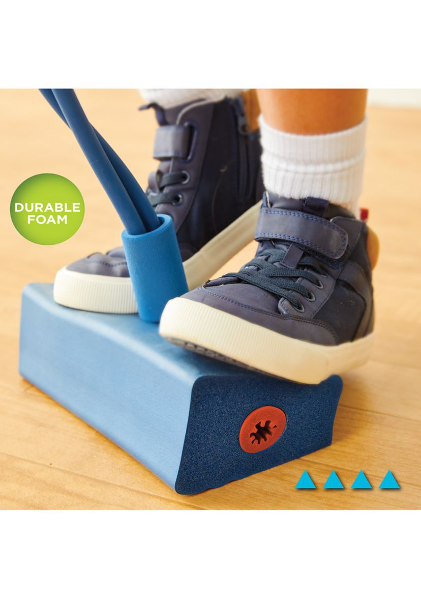 Blastoff Bounce, Indoor/Outdoor Foam Bouncer with Built In Jump Tracker, Motion-Activated Flashing Lights - Age 2+