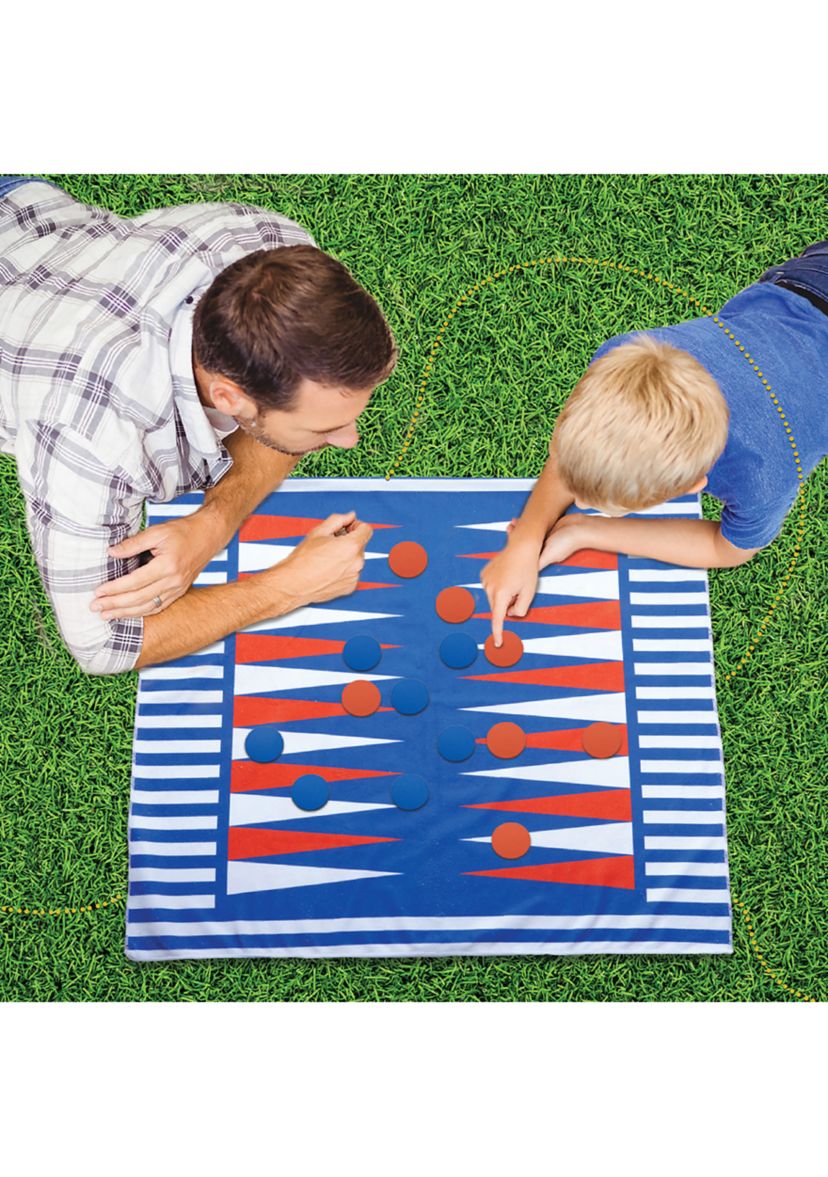 2-in-1 Checkers and Backgammon Towel Set