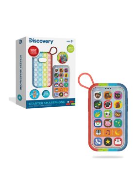 Discovery Kids Play And Learn Mobile Starter Smartphone, Educational Learning Toy With Sensory Fidget Popper Case, Teach Children Colors, Numbers