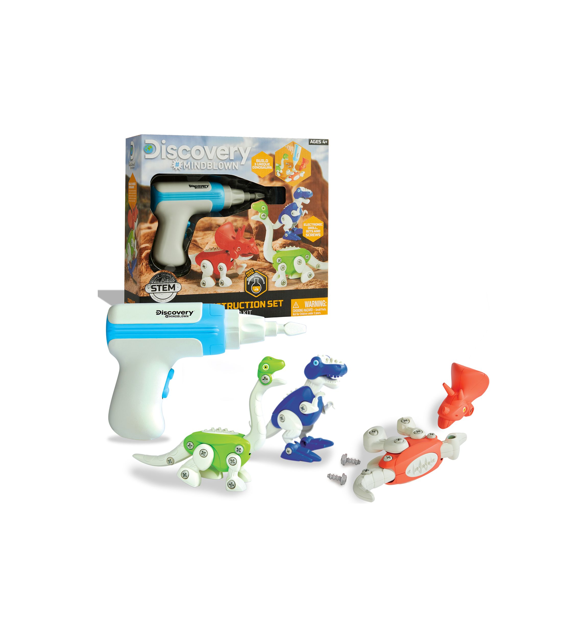 Dinosaur Construction 90-Piece Action Model Build Kit
